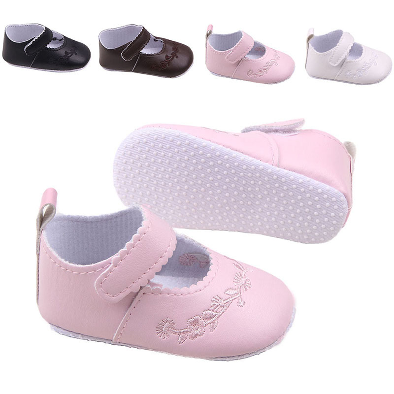 Leather Toddler Girl Crib Shoes - Image 6